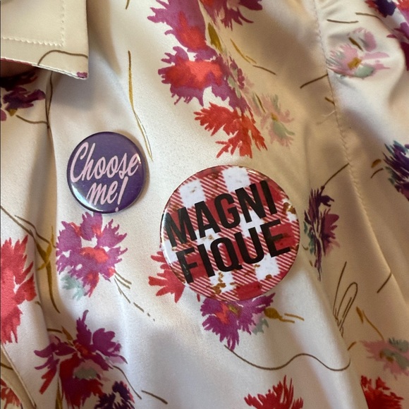 Fiorucci Floral Jumper, Romper - Shortsleeve NWT Sz Medium (Euro 44) - Picture 6 of 8